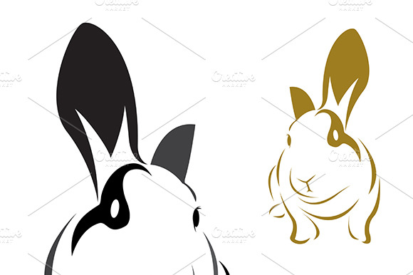 Vector Image Of An Rabbit