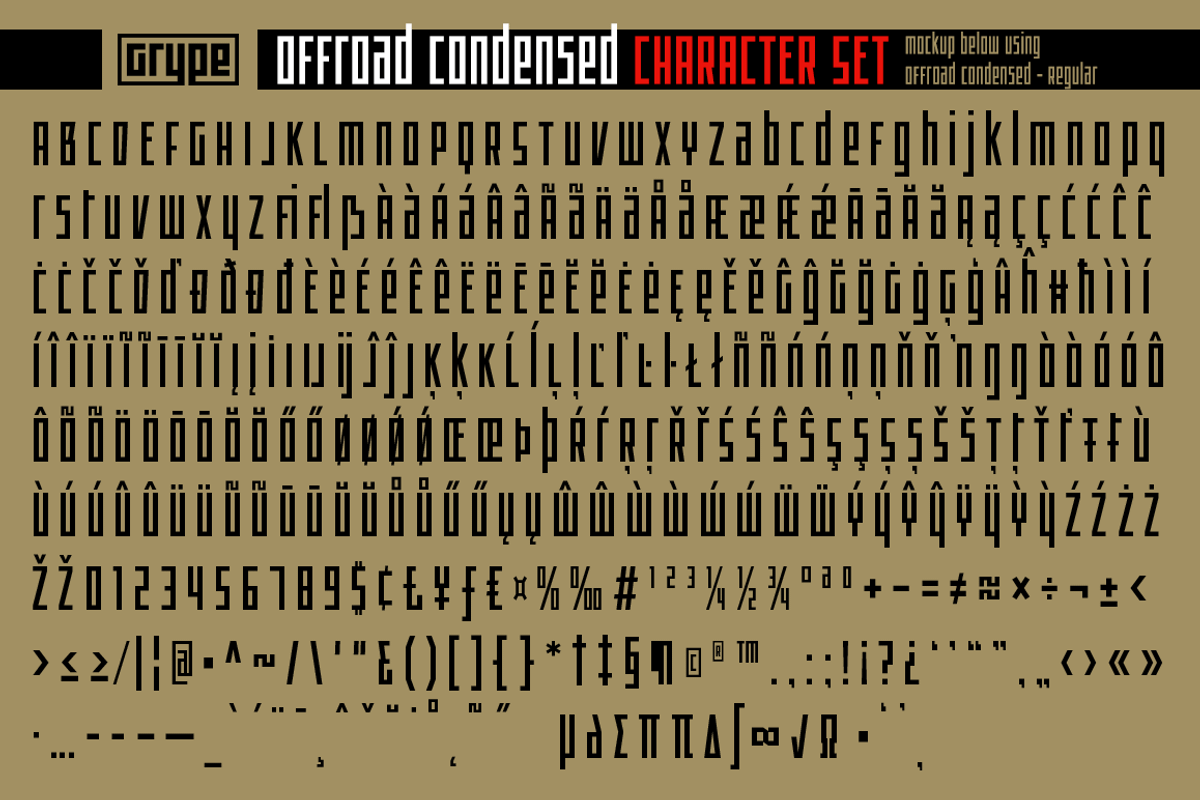 Offroad Condensed Family preview 3