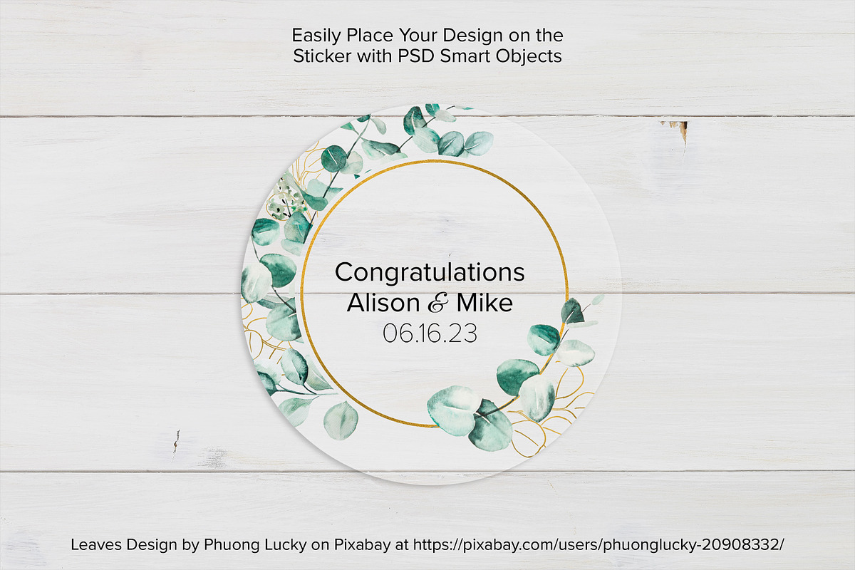 Clear Sticker Mockup Bundle - PSD, a Packaging Mockup by MelissaBMockups (Photo 2 of 7)
