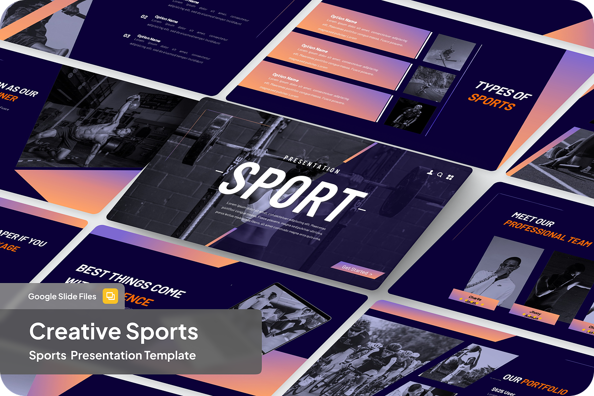 Sport Presentation, a Presentation Template by SquidPixey (Photo 1 of 6)