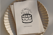 Hand Drawn Happy Birthday Clipart, an Illustration by Jordyn Grace Design (Thumbnail 3 of 4)