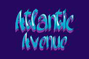 50% OFF - Atlantic Avenue - font, a Script Font by David is Creative (Thumbnail 1 of 3)