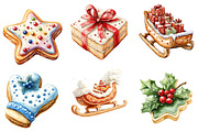 Christmas Cookies Cartoon Clipart, an Illustration by DreamArtGraphic (Thumbnail 4 of 5)