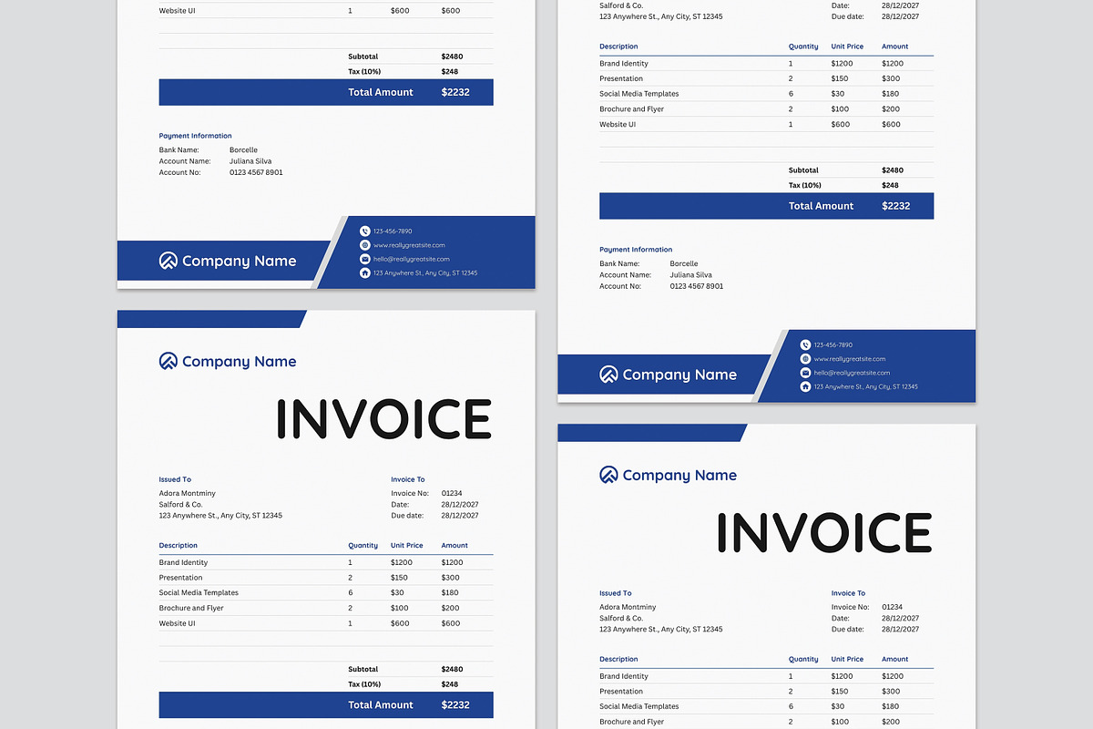 Invoice Template | Canva preview 3