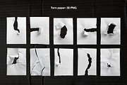Torn Paper Bundle 85 PNG, PSD, an Object Graphic by Marie T (Thumbnail 3 of 13)