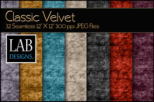 32 Seamless Classic Velvet Textures
