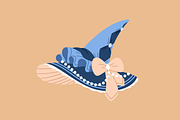 Witch, wizard hats set + patterns, an Object Illustration by PaperTrident (Thumbnail 11 of 20)