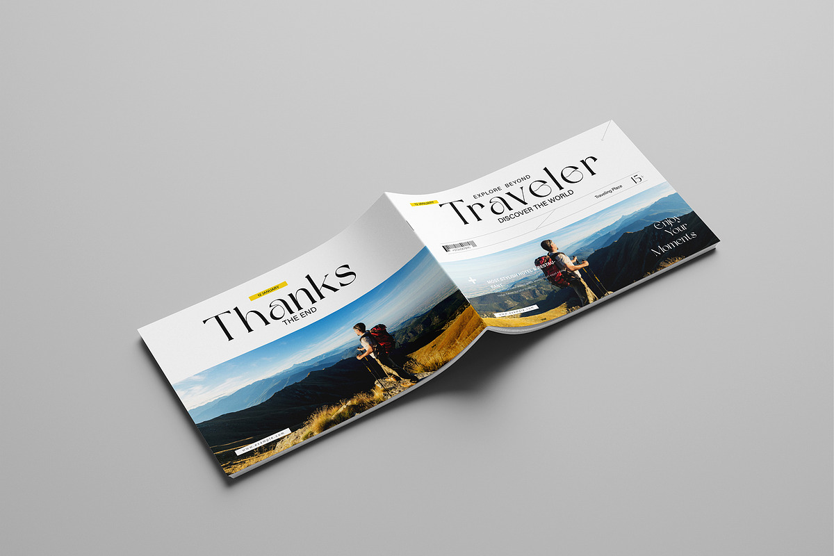 Travel Magazine Template, a Magazine Template by Spark_Creative (Photo 9 of 10)