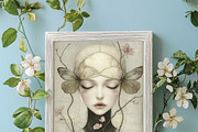 25 Lady Of Spring Digital Papers, a Person Illustration by Fusion Dream (Thumbnail 4 of 10)