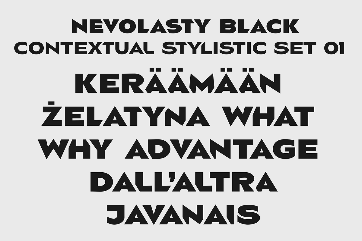 Nevolasty, a Sans Serif Font by glukfonts (Photo 4 of 9)