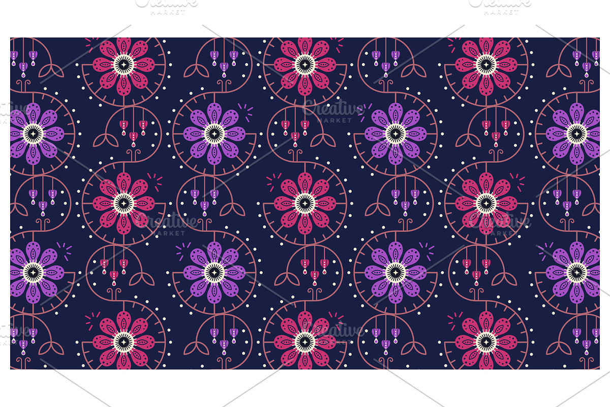 Floral Ornamentation, a Pattern Graphic by Creative Backgrounds