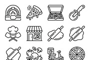 400 Pizza Shop Outline Icons, an Outline Icon by adenpinkstore (Thumbnail 3 of 8)