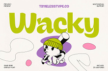 Wacky Sans Serif Display Font