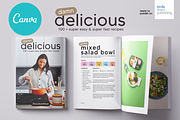 Canva Recipes Cookbook A4 Template, a Magazine Template by DeLaGranSiete (Thumbnail 1 of 9)