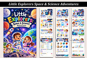 Little Explorers Space & Science, a Stationery Template by Designmela01 (Thumbnail 1 of 5)