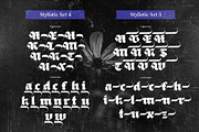 Black Obesity Blackletter Font, a Blackletter Font by alit design (Thumbnail 16 of 17)
