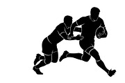 Rugby Player Silhouette Pack, an Illustration by Amazin_art (Thumbnail 4 of 31)