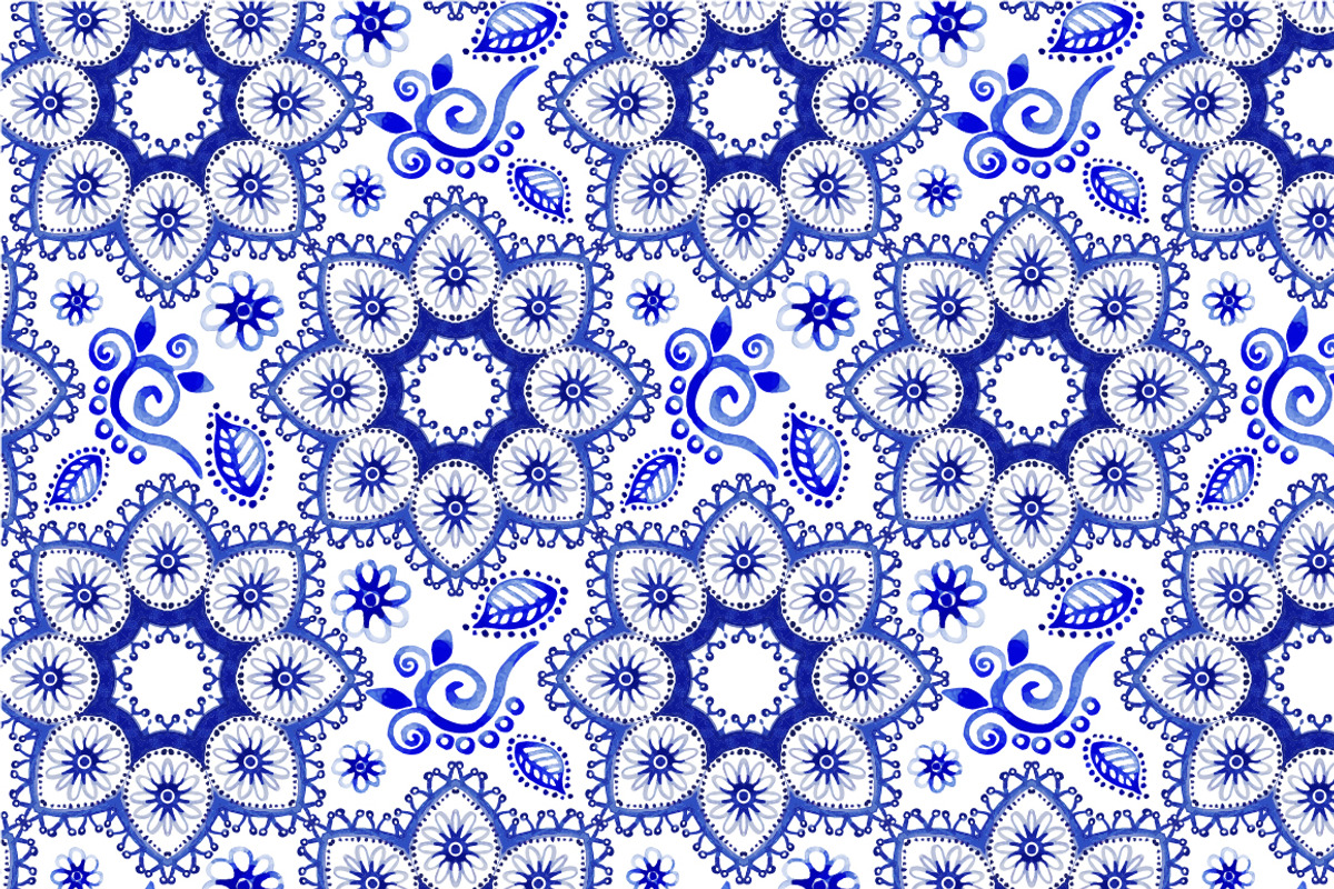 Seamless vector watercolor pattern
