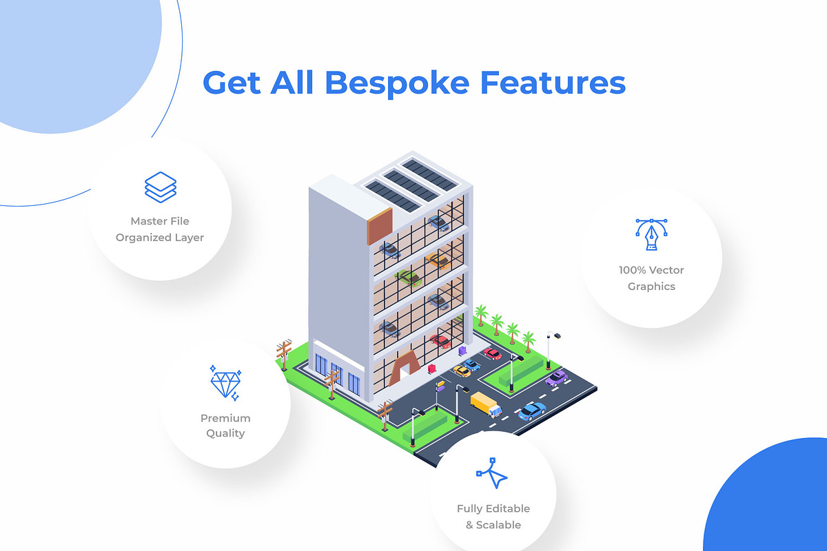 Urban Buildings Isometric, a Finance Illustration by Brickclay (Photo 4 of 9)