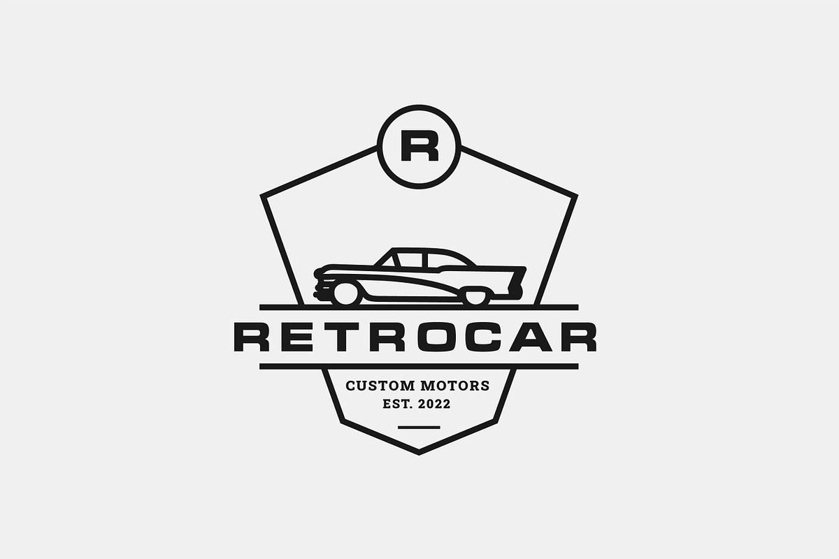 Vintage Retro Car Logo Design, a Branding & Logo Template by Weasley99Store