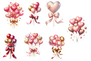 Valentine's Day Balloon Bouquets, an Illustration by Designworld (Thumbnail 4 of 4)