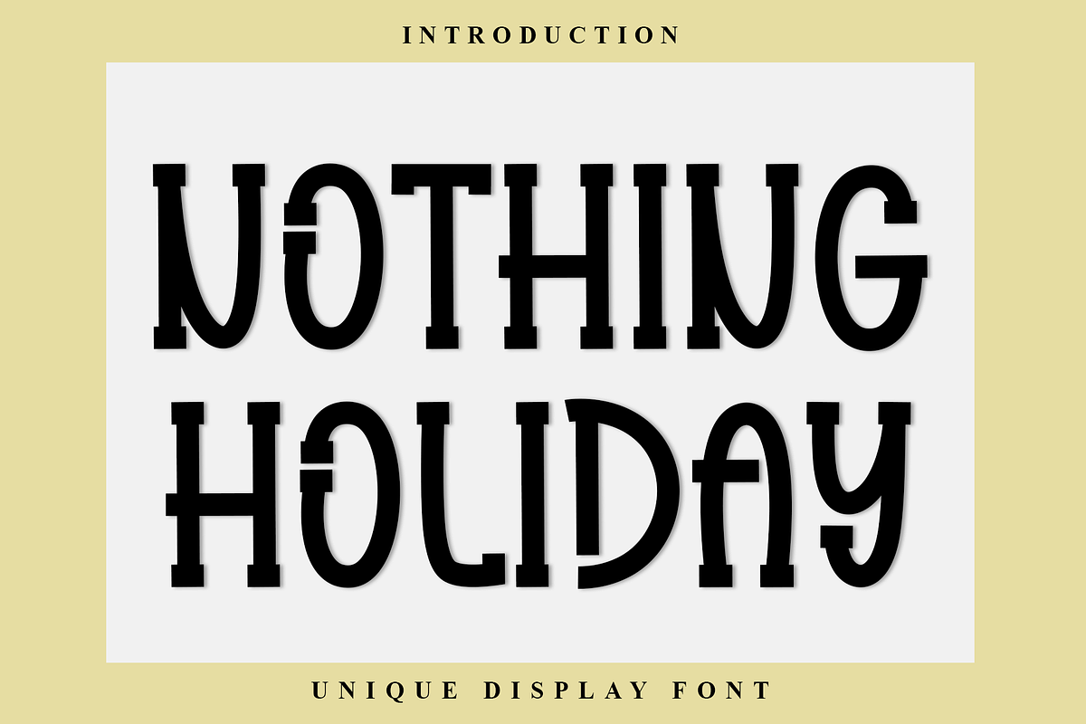 Nothing Holiday, a Script Font by InermediaSTUDIO (Photo 1 of 8)