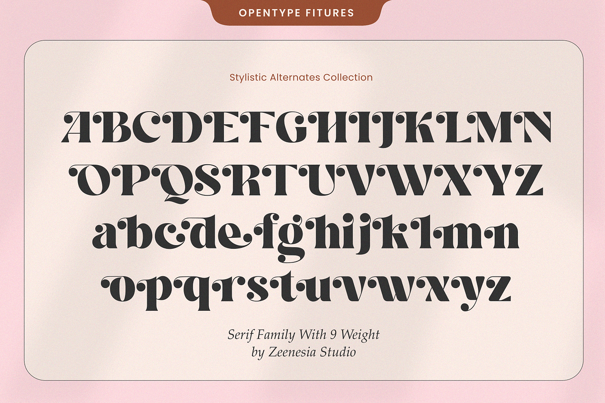 Sugar Magic Serif - 9 Font Family, a Serif Font by zeenesia (Photo 23 of 26)