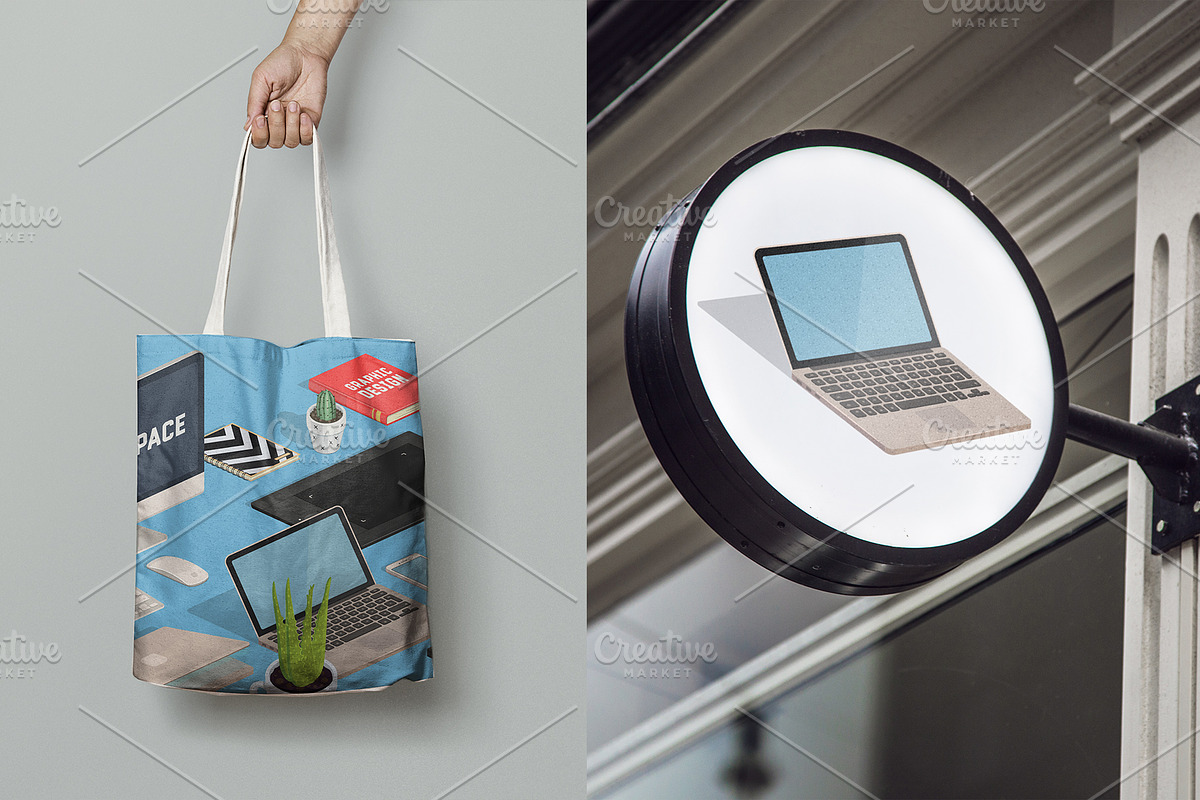Workspace VECTOR isometric icons, a Finance Illustration by Natalka Dmitrova art (Photo 16 of 16)