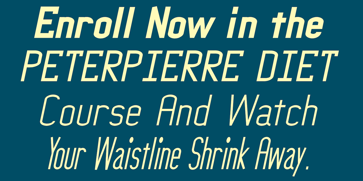PeterPierre, a Sans Serif Font by Ingrimayne Type (Photo 2 of 6)