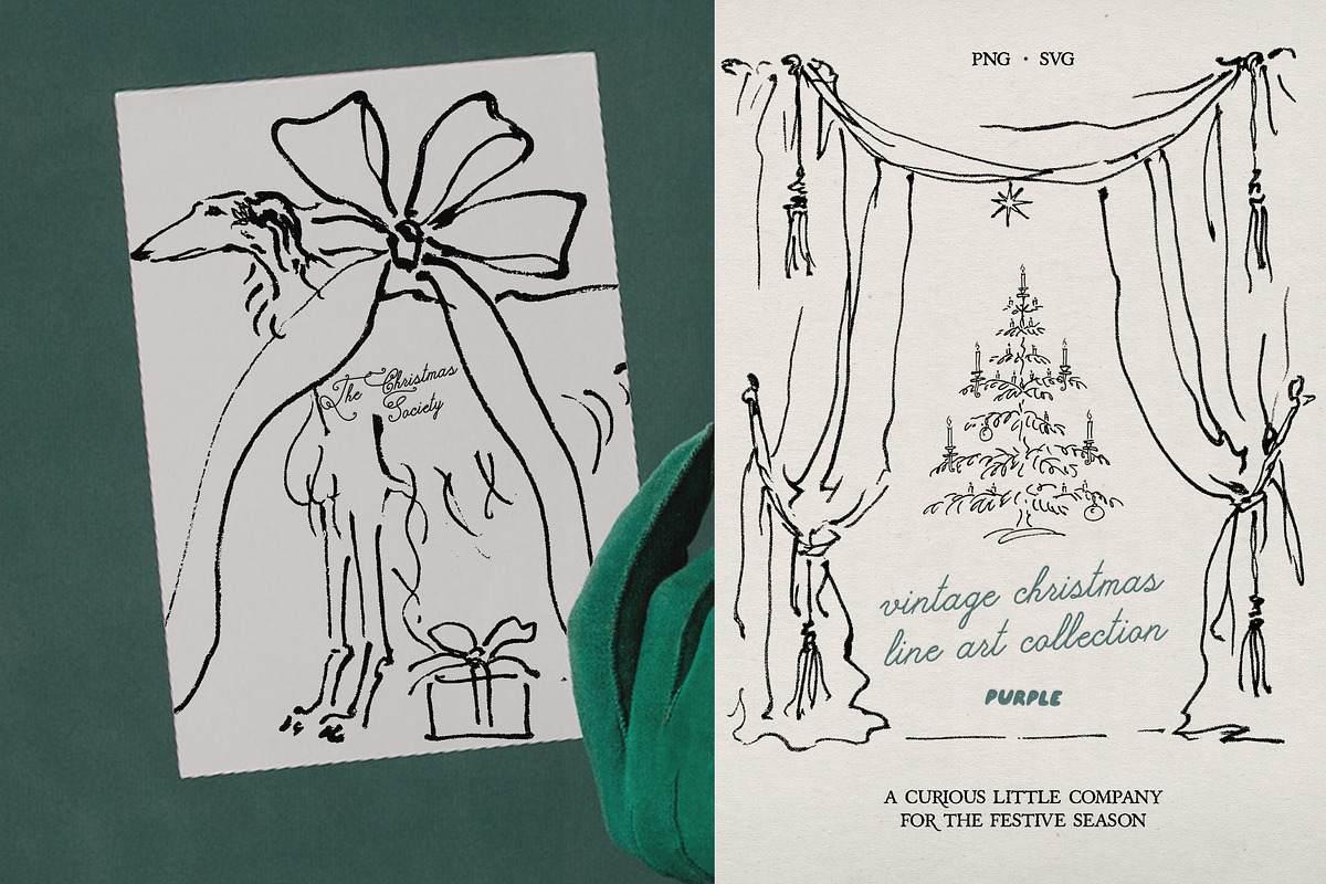 The Christmas Society: Line art, an Object Illustration by Purple (Photo 11 of 13)