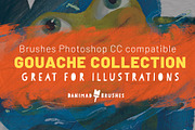 The Gouache Collection Brushes, a Brush Add-On by DaniMad Brushes (Thumbnail 1 of 6)