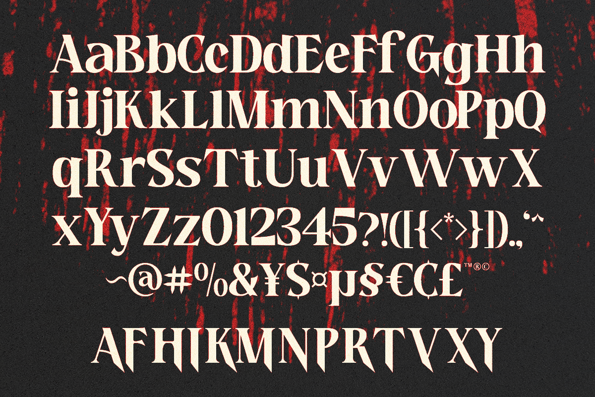Night Georgia - Horror Font, a Serif Font by RagamKata (Photo 12 of 12)