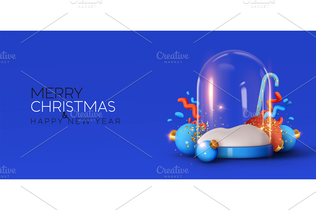 Christmas and New Year Holiday, a Seasonal Illustration by Modern vector