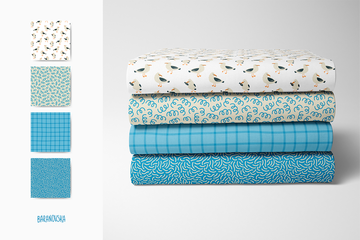 Collection of patterns Marine Denim, a Pattern Graphic by Baranovska (Photo 5 of 8)