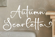 Autumn Scarletta, a Script Font by Integritype Studio (Thumbnail 1 of 15)