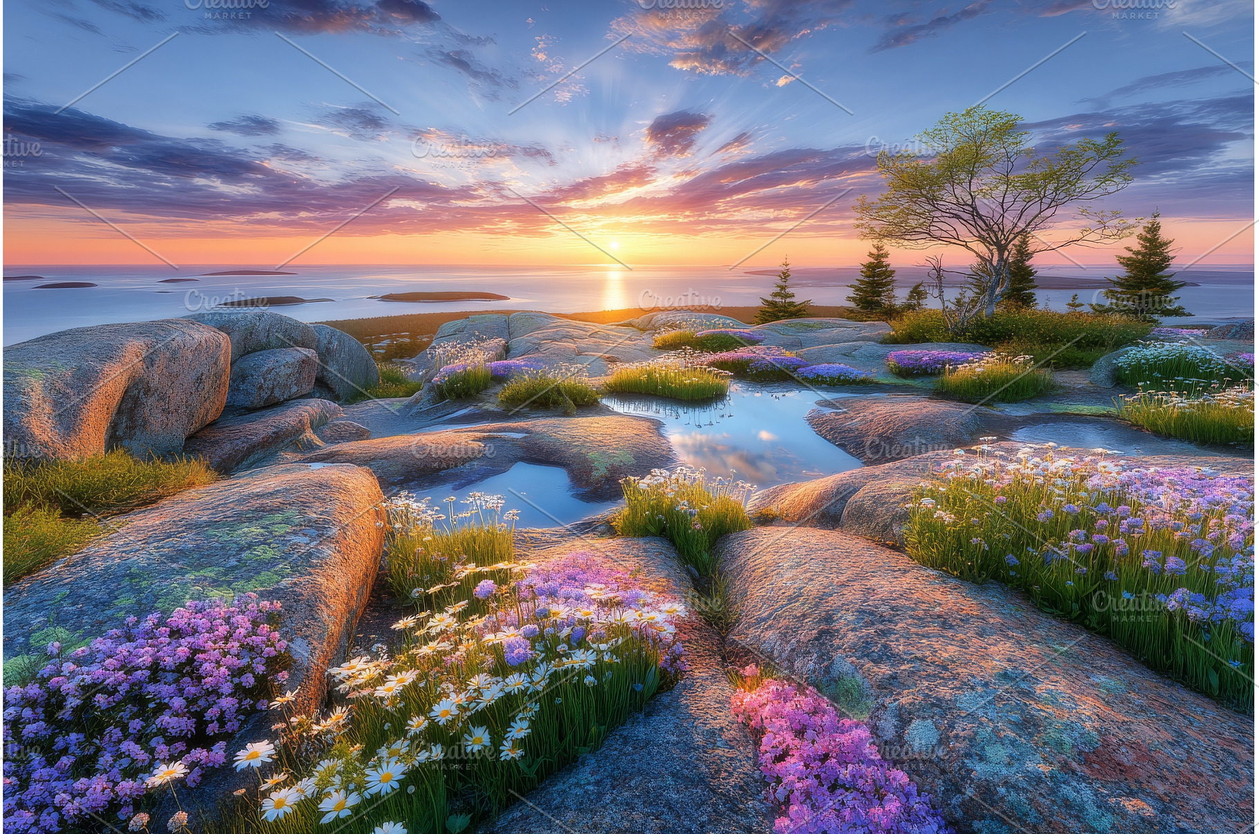 The view of sunrise from Cadillac, a Nature Photo by ZinetroN