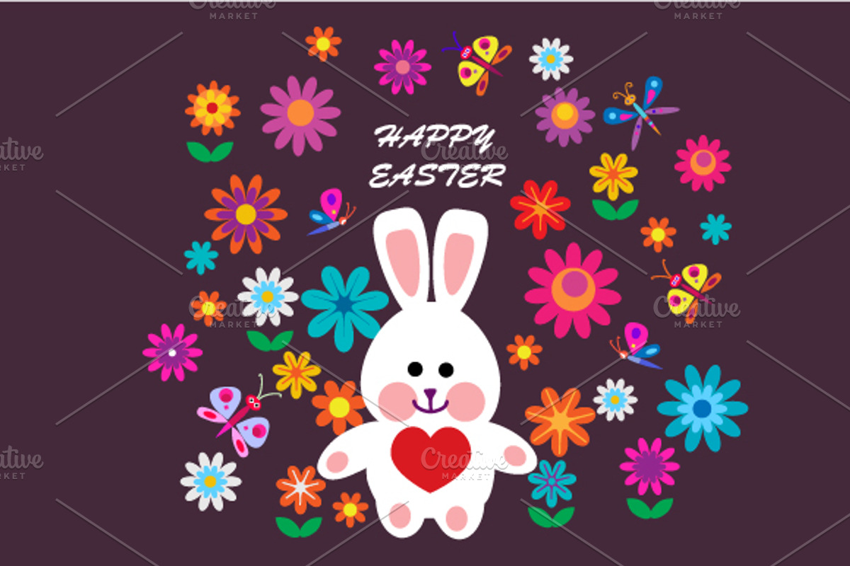 Happy easter cards, set of 2, a Decorative Illustration by zoya (Photo 2 of 2)