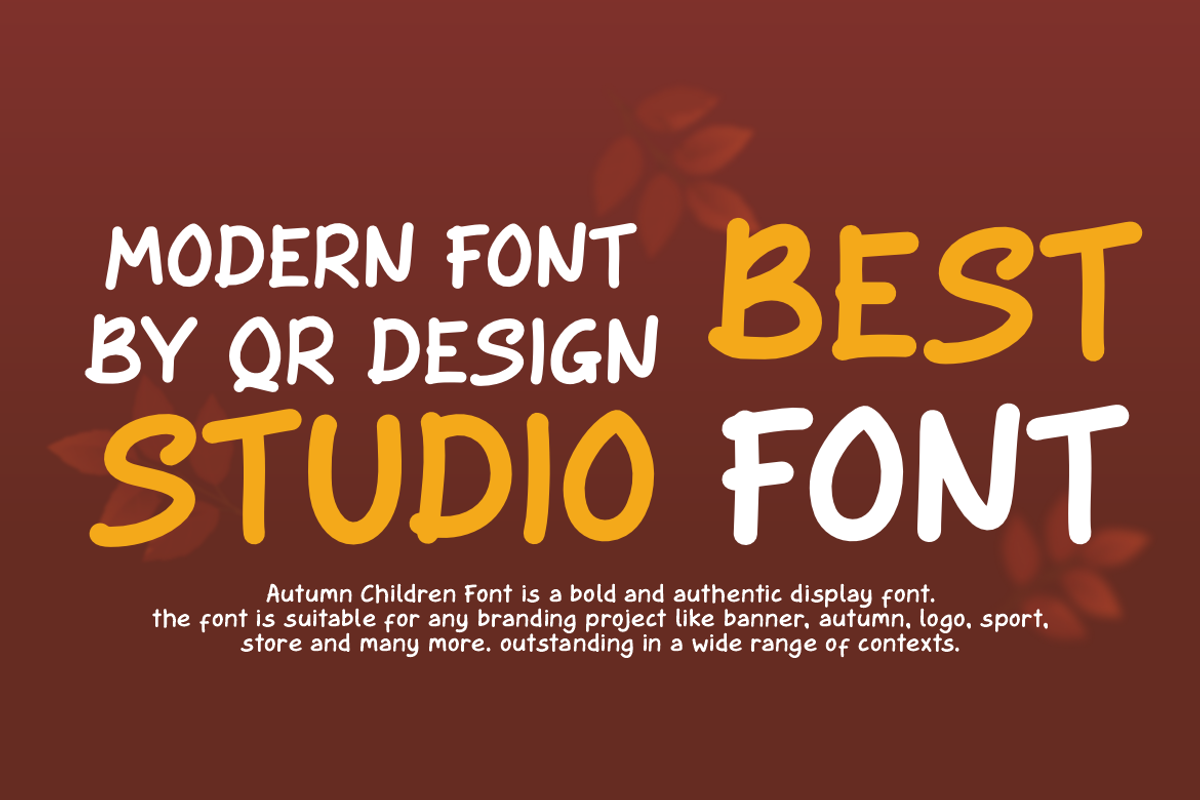 Autumn Children - Display Font, a Handwritten Font by QR Design Studio (Photo 6 of 10)