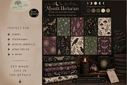 Witchy Seamless Pattern Celestial, a Seasonal Illustration by Willow Paige Farms (Thumbnail 1 of 3)