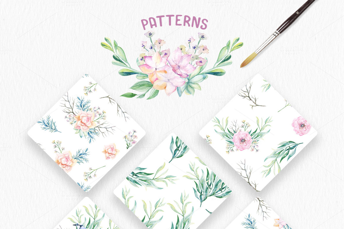 Floral Patterns Bundle 90% OFF, a Pattern Graphic by Spasibenko Art (Photo 9 of 21)