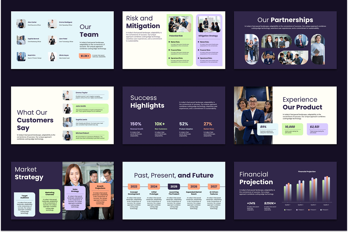 Pitch Deck Presentation, a Presentation Template by Sixtemp (Photo 2 of 3)
