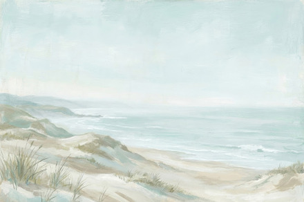 Misty Coastal Dunes Wallpaper, a Decorative Illustration by Virgo Studio