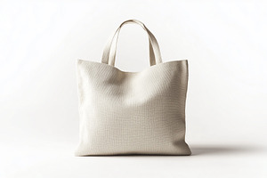 Plain beige fabric tote bag, a Beauty & Fashion Photo by MistyDay