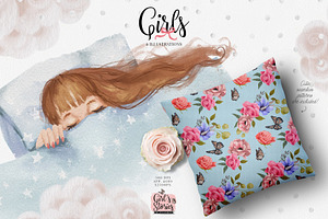 Girl's Stories - Feminine Clipart