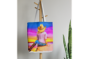 Template art, Cowgirl, Seaside, a Stationery Template by Boho Pixel Dust (Thumbnail 4 of 5)