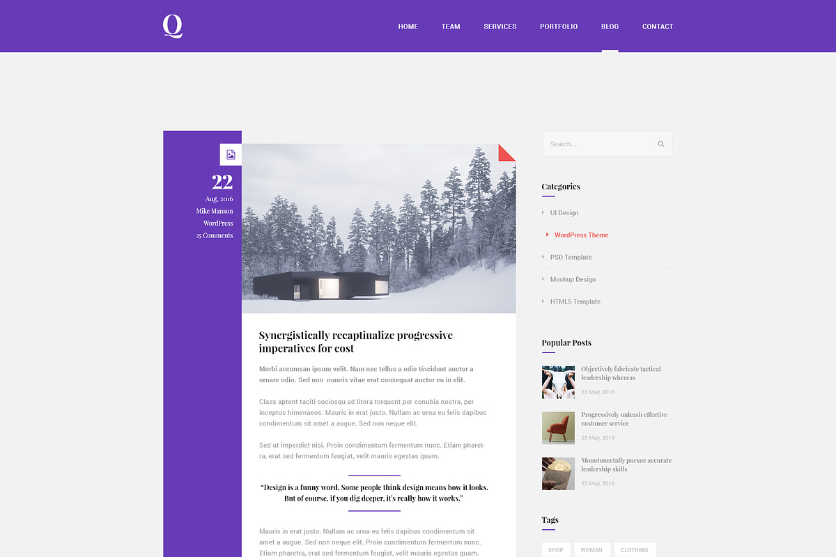 Quest - Portfolio PSD Template, a Websites & App Template by bigpsfan's SHOP (Photo 4 of 7)