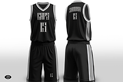 Basketball Jersey & Shorts Mockup, a Shirt Mockup by Mocktopia (Thumbnail 8 of 12)