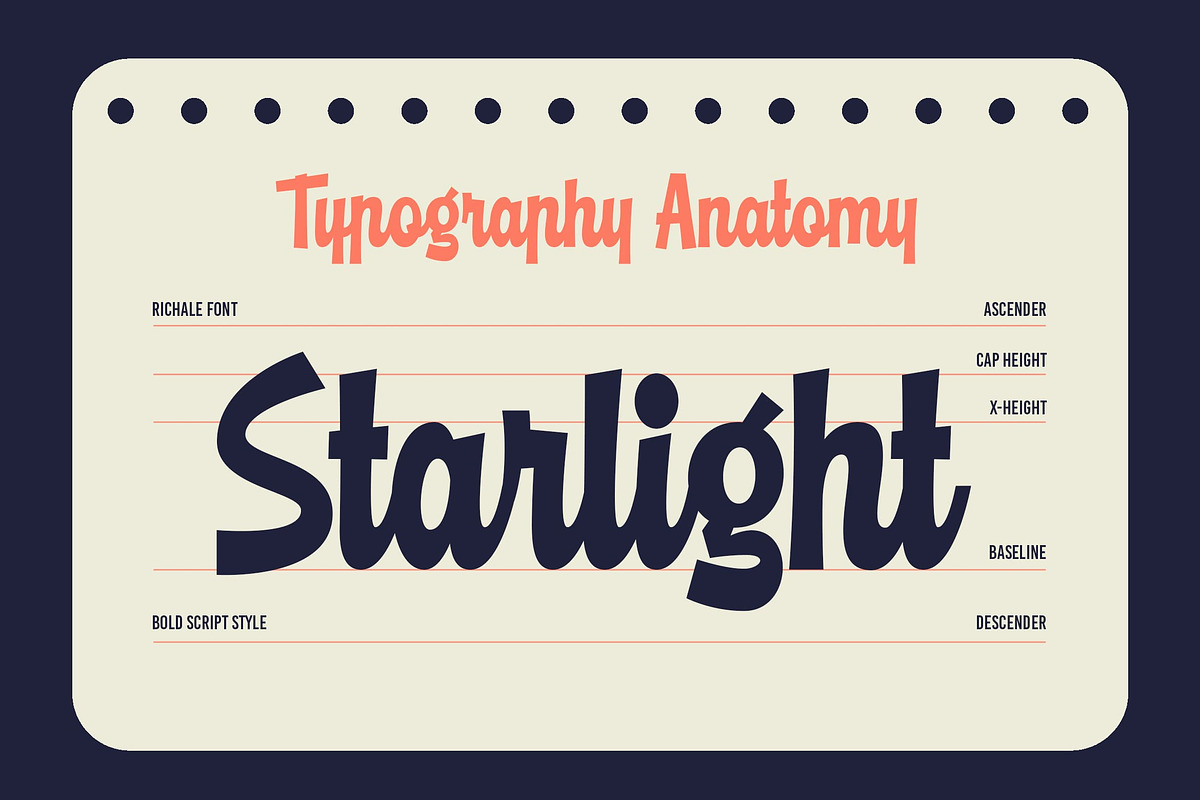 Richale a Bold Retro Script Font, a Script Font by Blankids Studio (Photo 6 of 12)