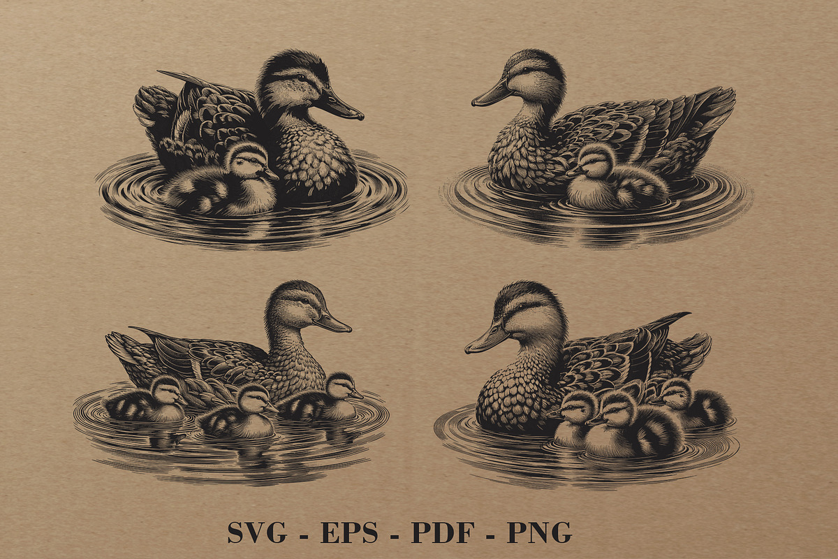Swimming Duck, an Object Illustration by DevantCreate