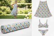 Colorful Watercolor Pattern Design, an Illustration by pixel stock ( pattern ) (Thumbnail 4 of 4)